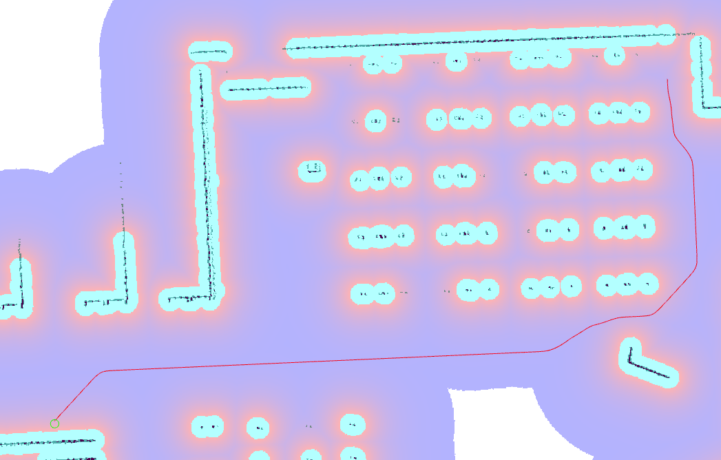 Paths generated by the Smac 2D-A*