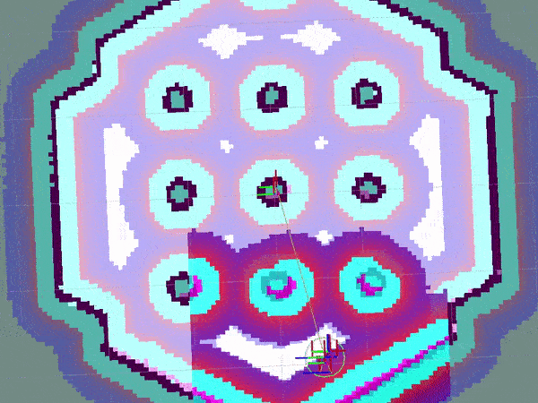 Animated gif of pure pursuit controller demo